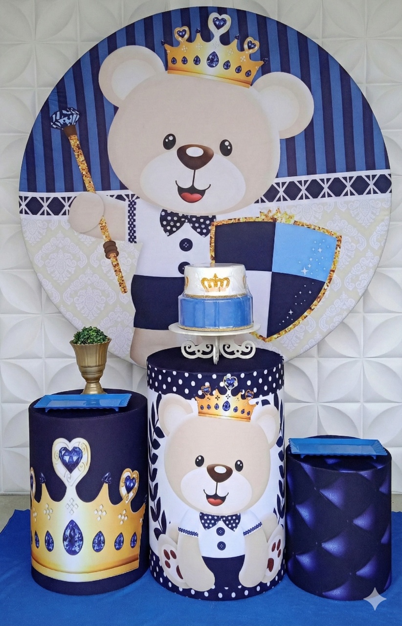 Urso Príncipe Bronze  - GabiSantosDecor