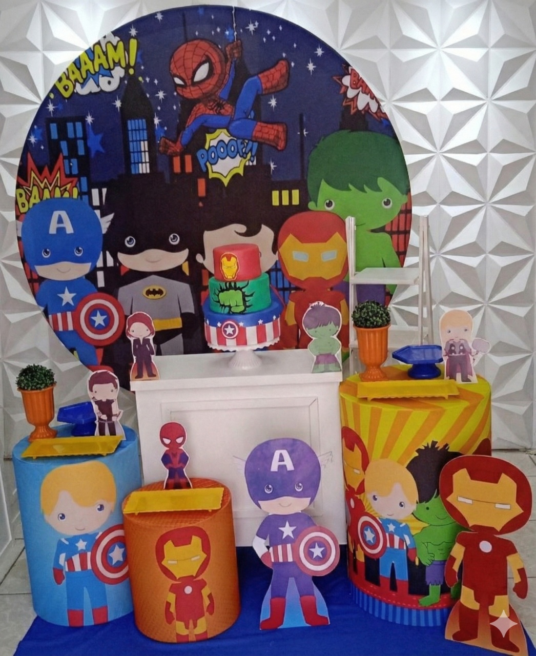 Vingadores Cut Ouro  - GabiSantosDecor