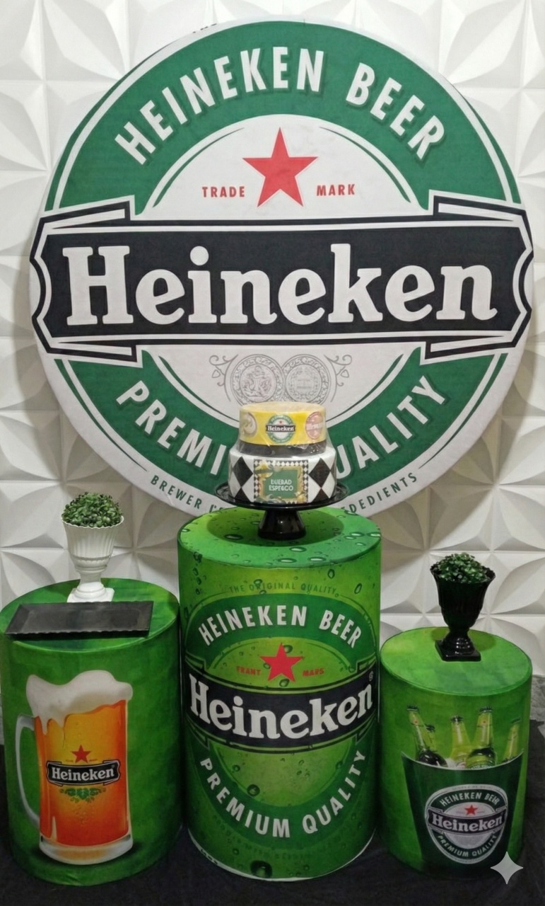 Heineken Bronze - GabiSantosDecor