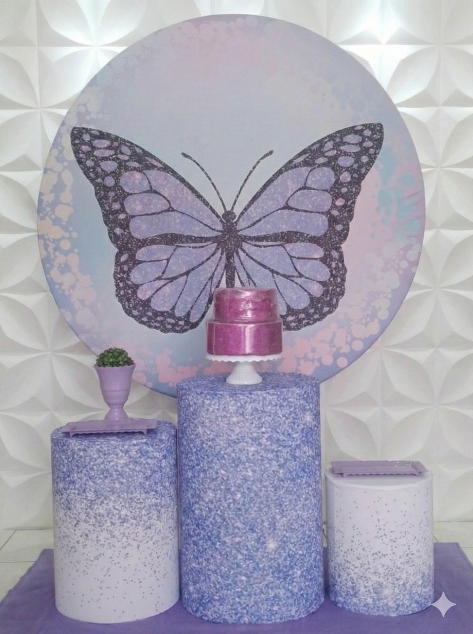 Borboleta Lilás Bronze  - GabiSantosDecor