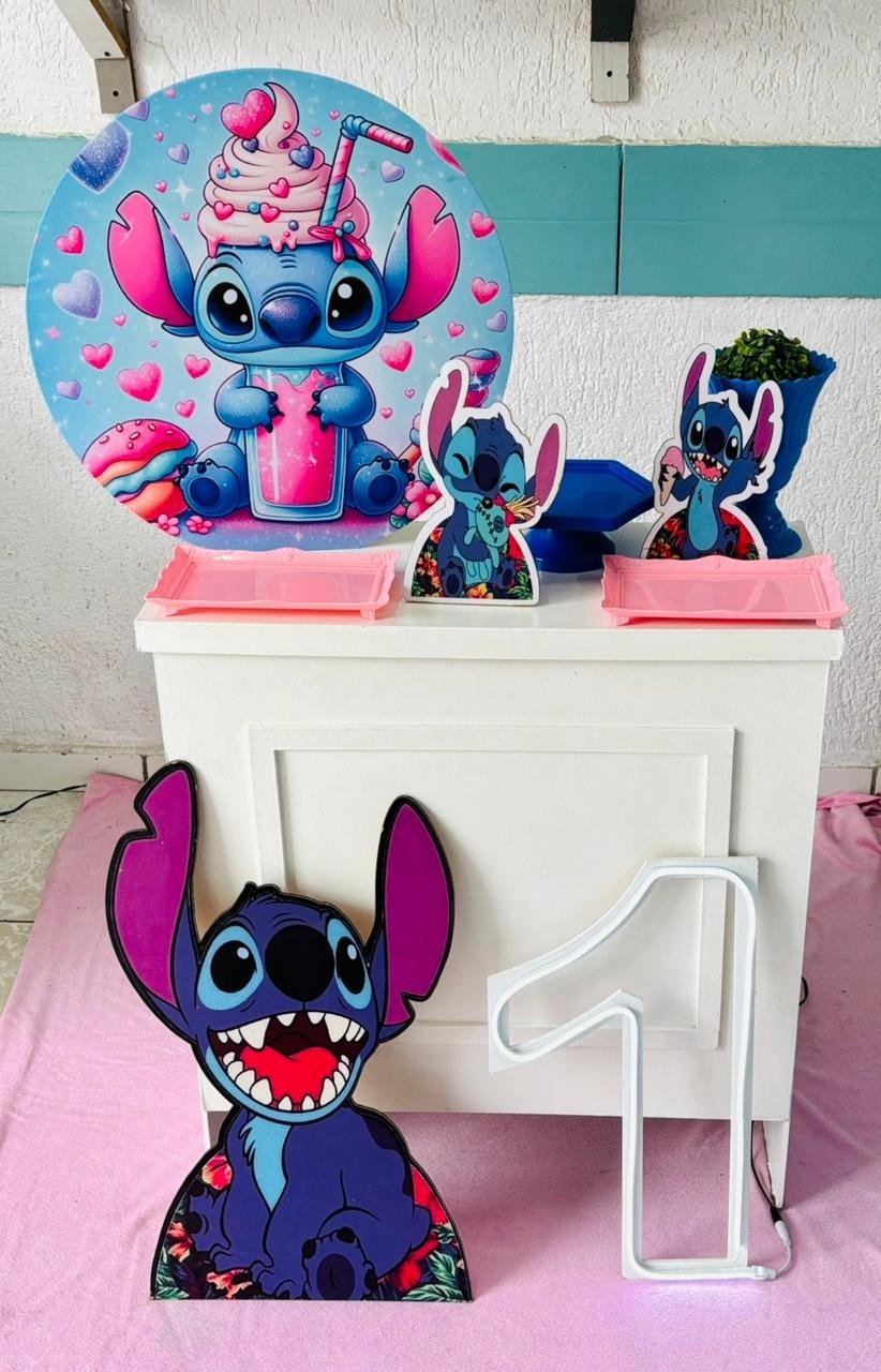 Kit Mesa Stitch Doce Ouro - GabiSantosDecor