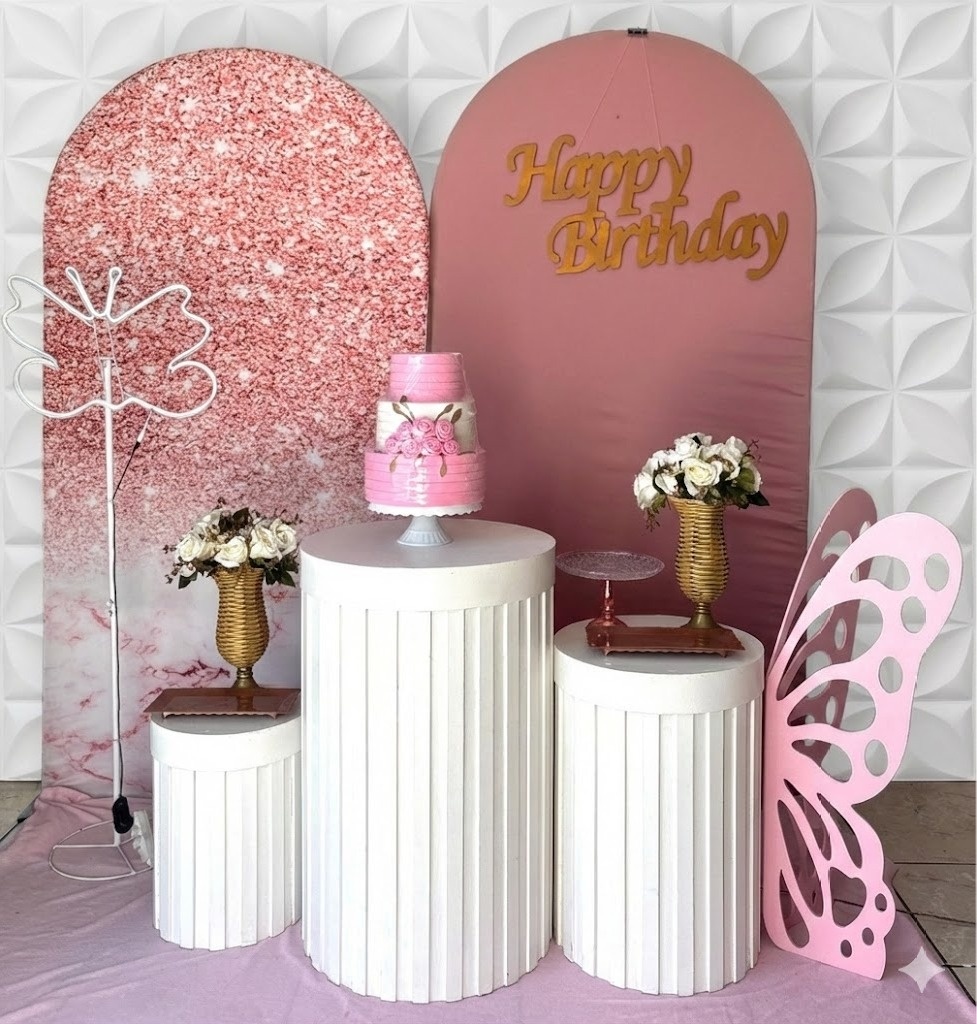 Borboleta Rosa/Rose - GabiSantosDecor