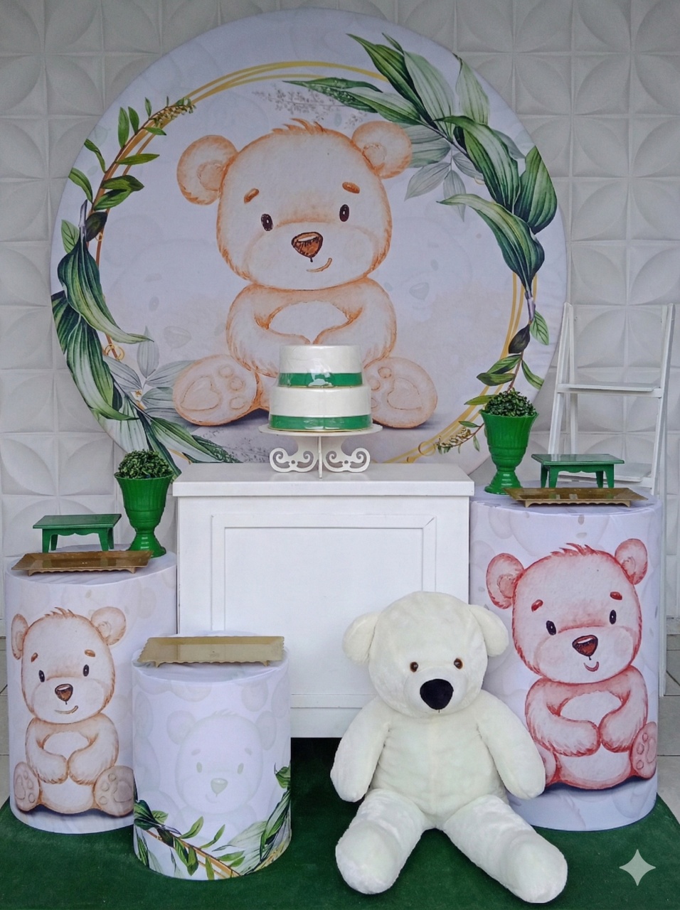 Urso Verde Ouro  - GabiSantosDecor