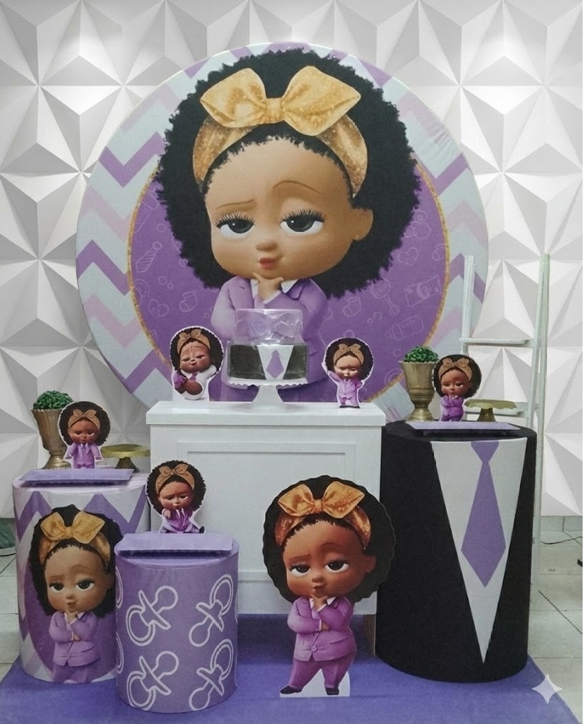 Poderosa Chefinha Lilás Ouro  - GabiSantosDecor