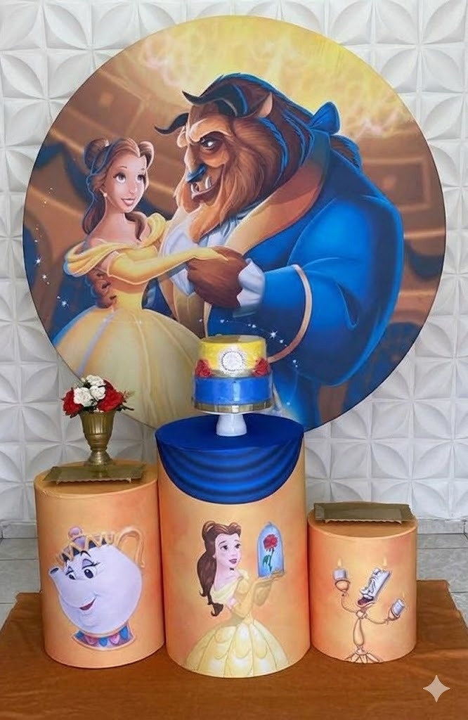 Bela E Fera 2 Bronze  - GabiSantosDecor