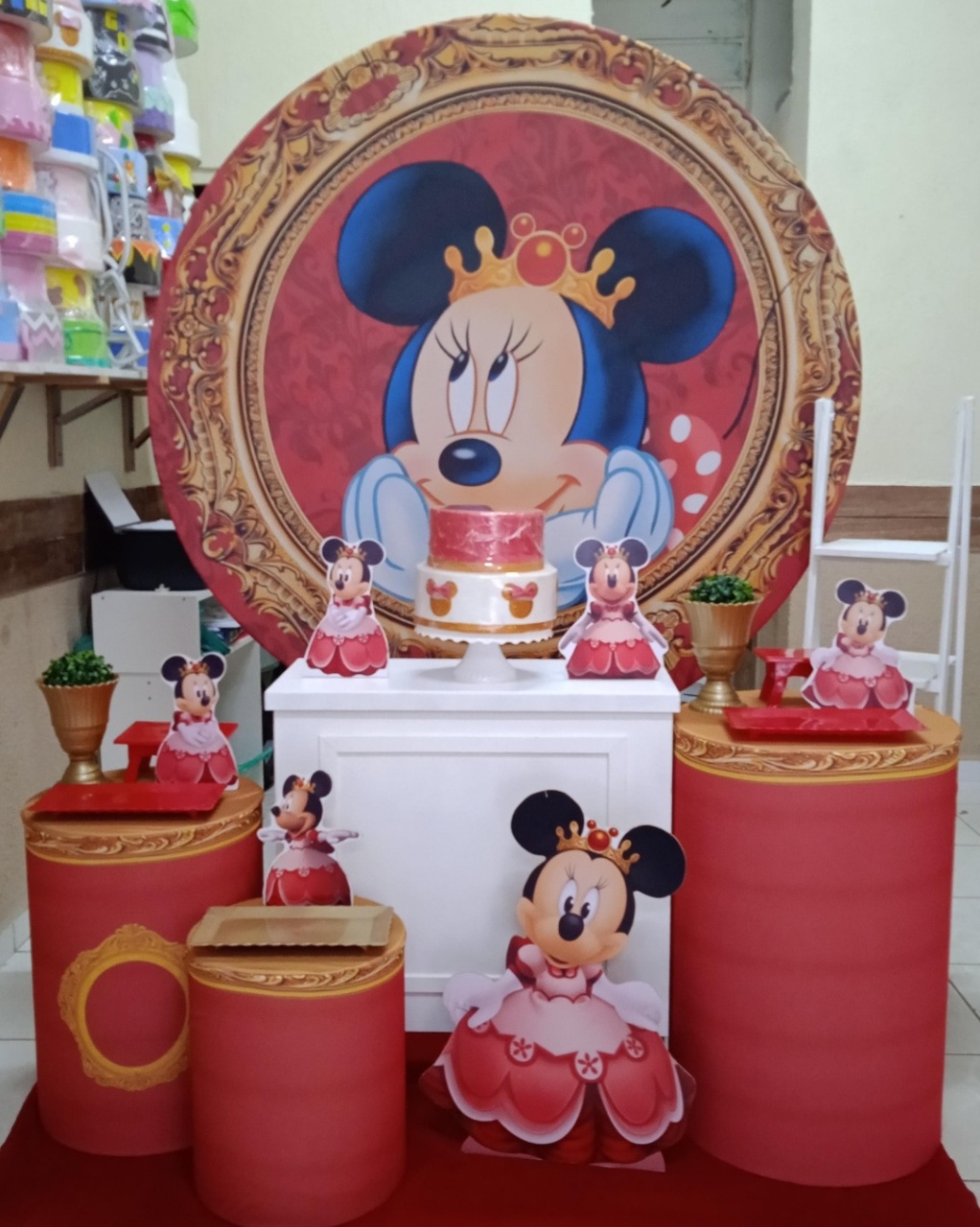 Minnie Realeza 2 Ouro  - GabiSantosDecor