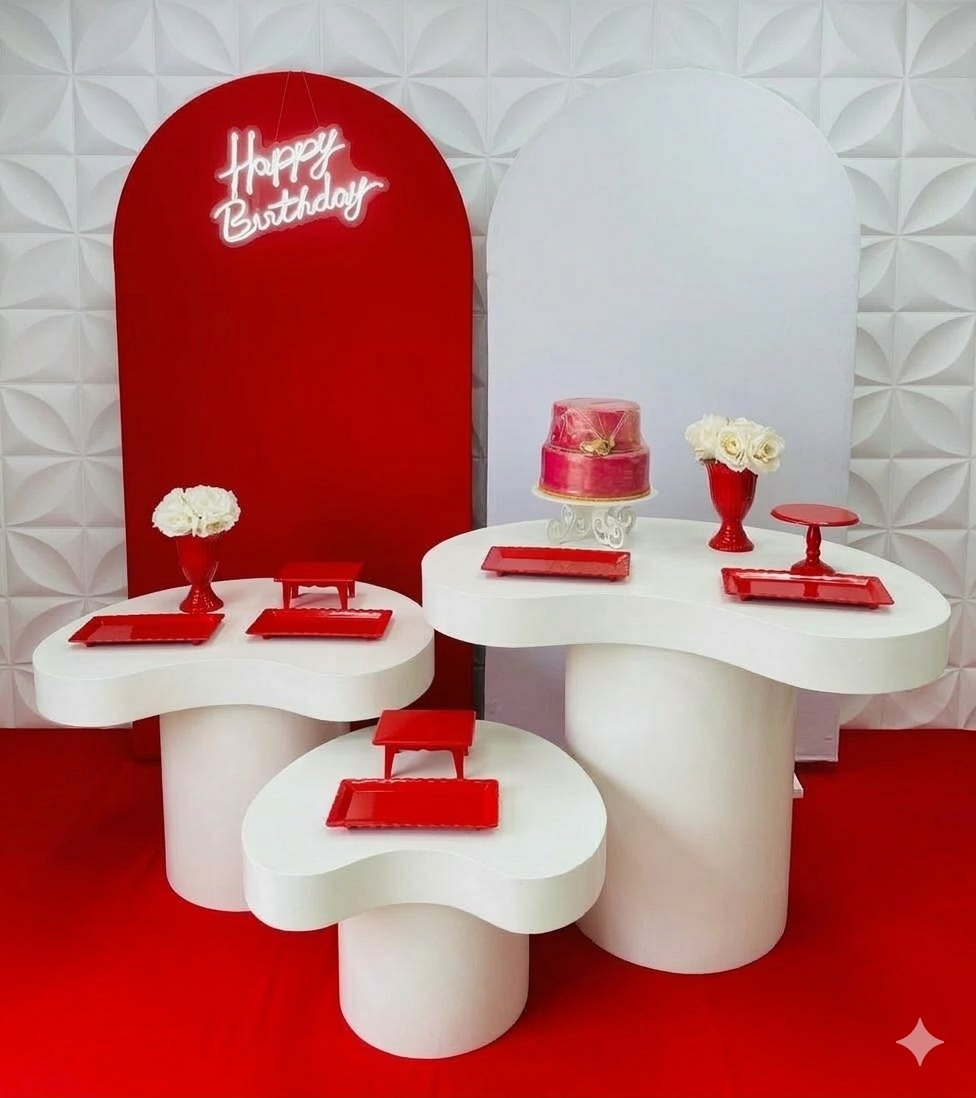 Kit Orgânico Vermelho  - GabiSantosDecor