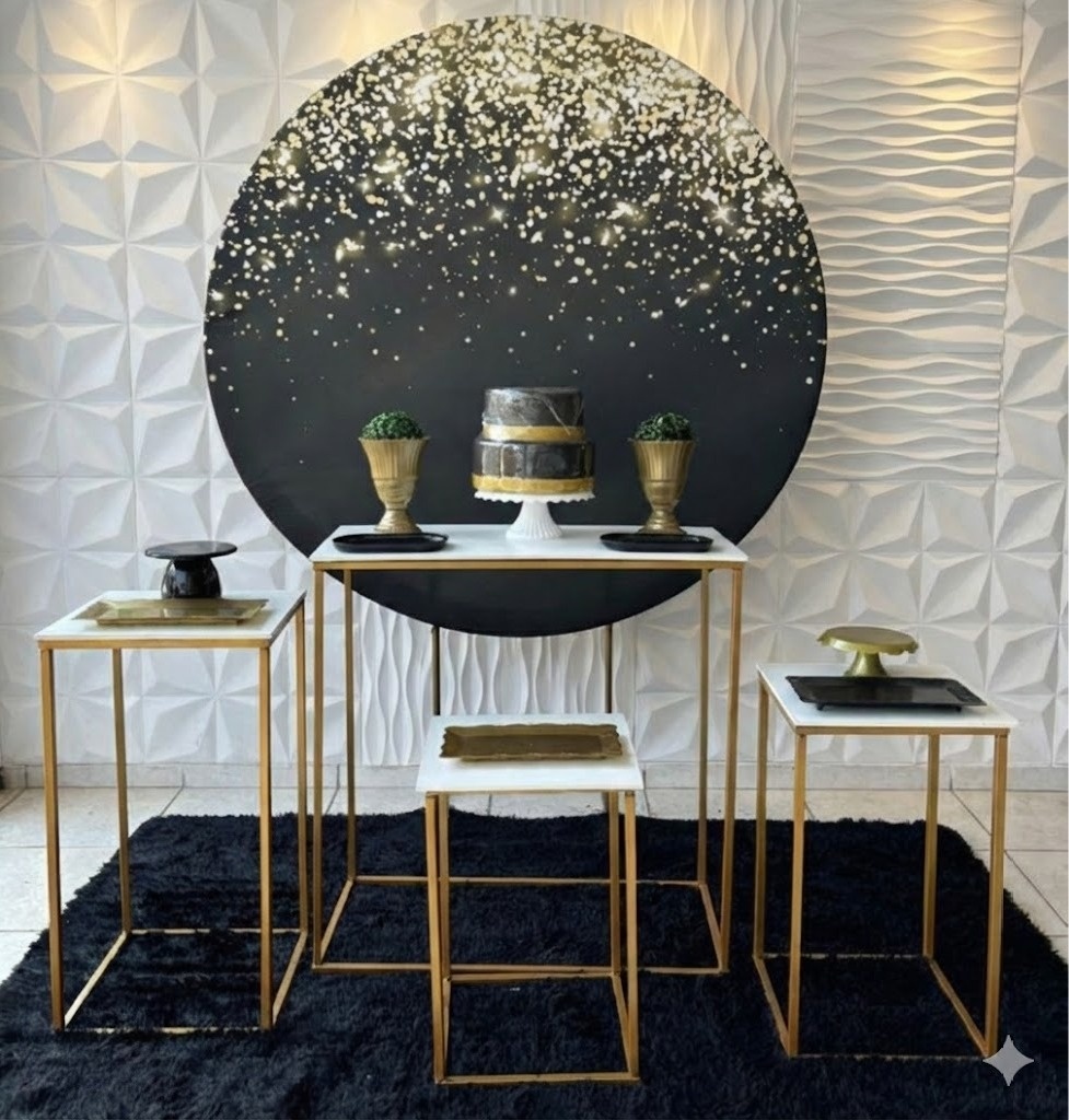 Preto Dourado Kit 2 - GabiSantosDecor