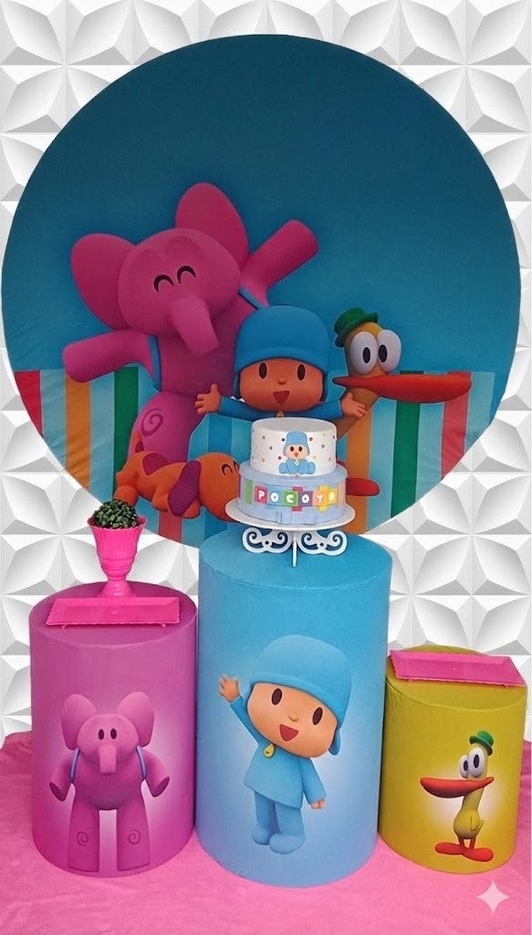 Pocoyo Bronze Rosa - GabiSantosDecor