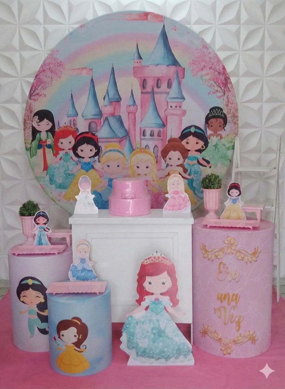 Princesas Cut Ouro  - GabiSantosDecor