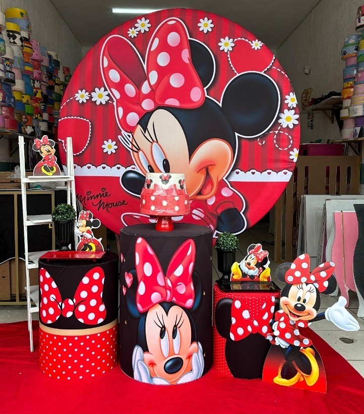Minnie Vermelha Prata  - GabiSantosDecor