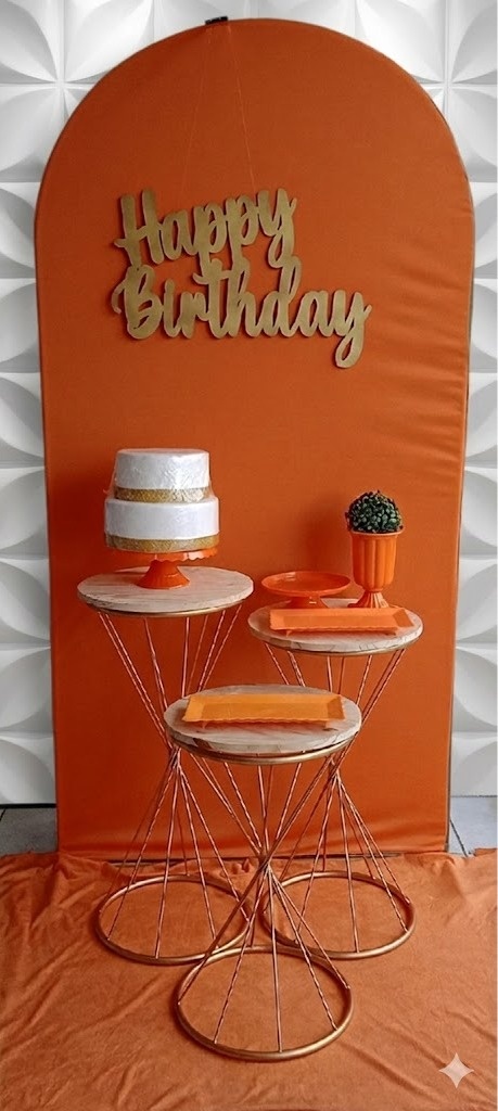 Romano Laranja Trio Cinturinha  - GabiSantosDecor