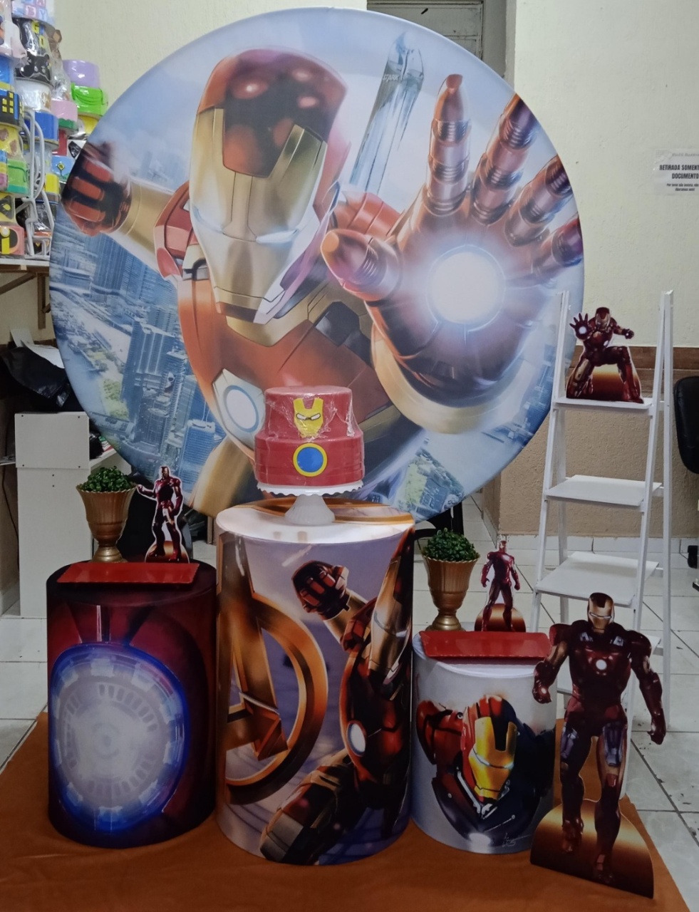 Homem de Ferro Prata - GabiSantosDecor