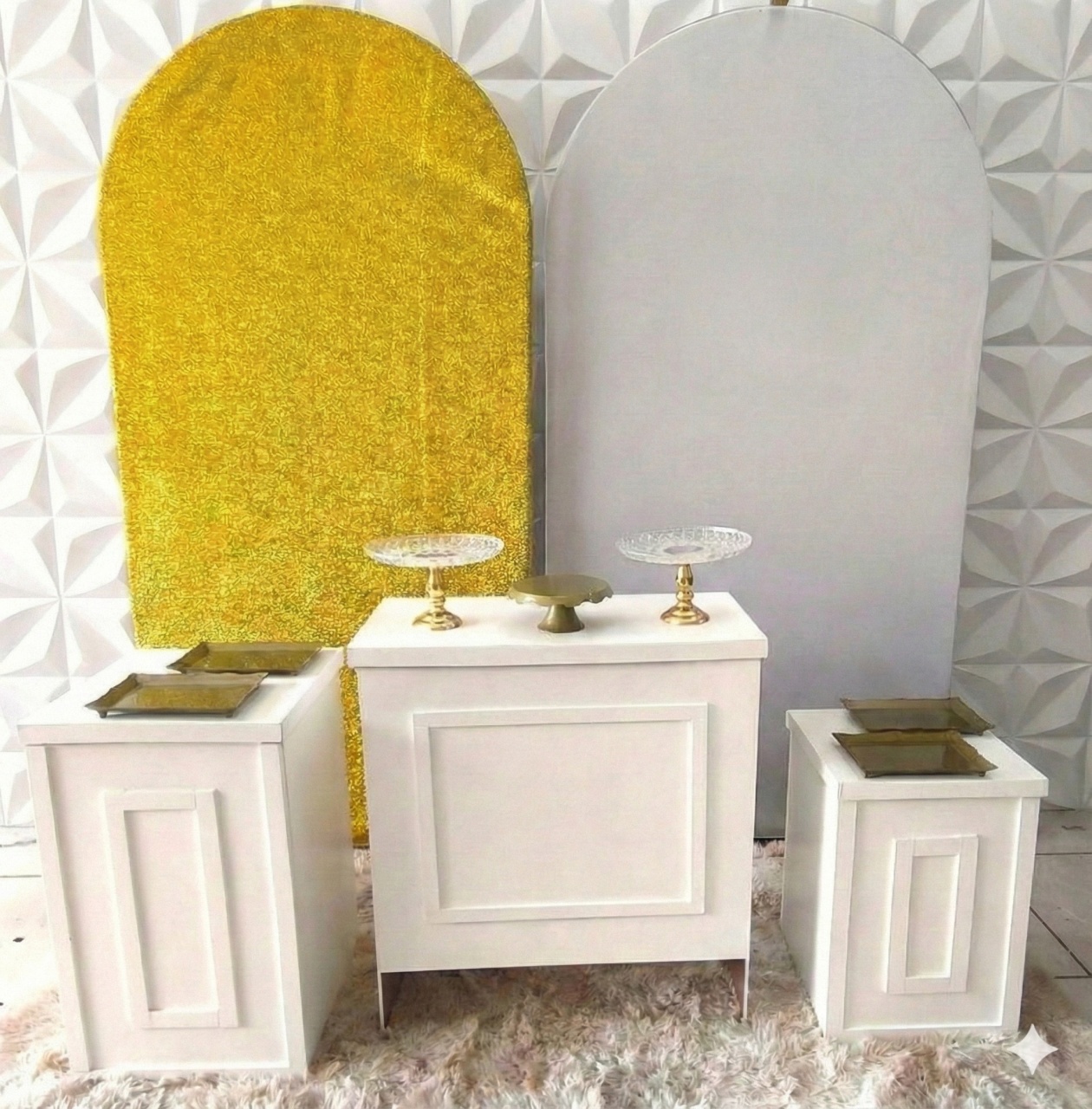 Branco Com Dourado  - GabiSantosDecor
