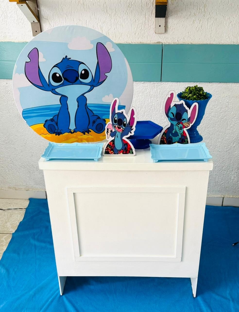 Kit Mesa Stitch Prata - GabiSantosDecor