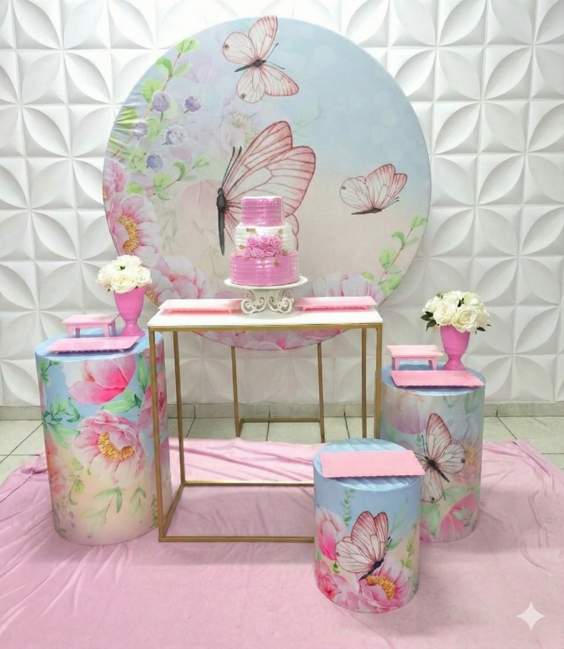 Borboleta Rosa  - GabiSantosDecor