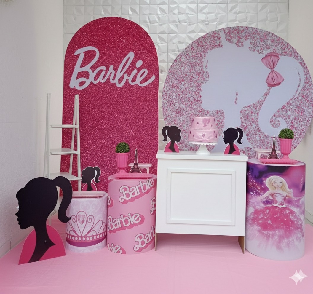 Barbie Silhuete Branca Luxo - GabiSantosDecor