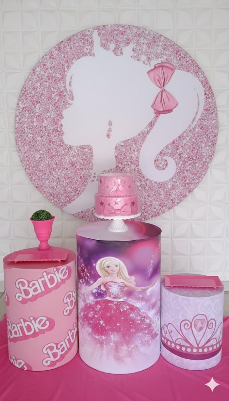Barbie Silhuete Branca Bronze - GabiSantosDecor