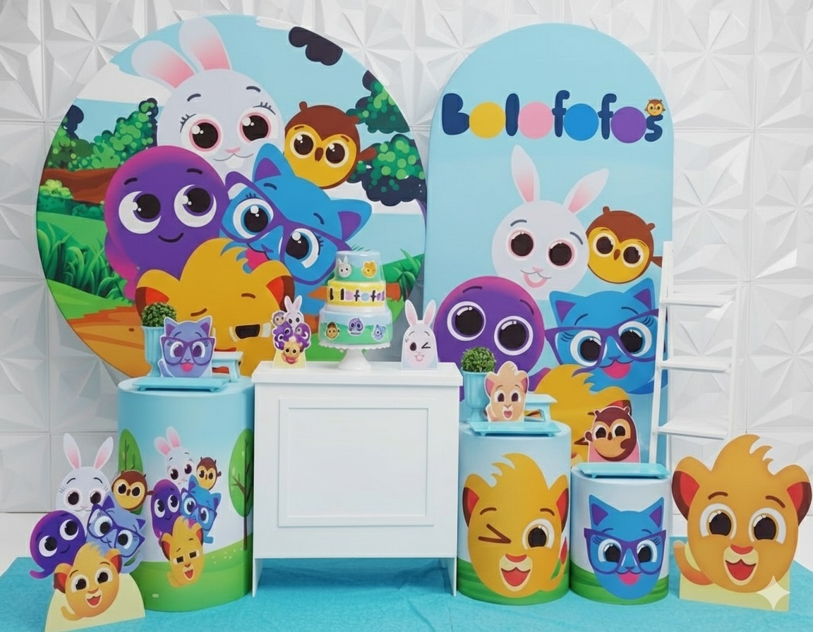 Bolofofo Azul 2 Luxo - GabiSantosDecor