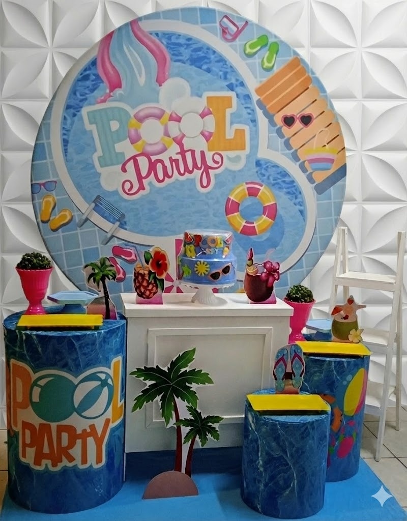 Pool Party Ouro  - GabiSantosDecor