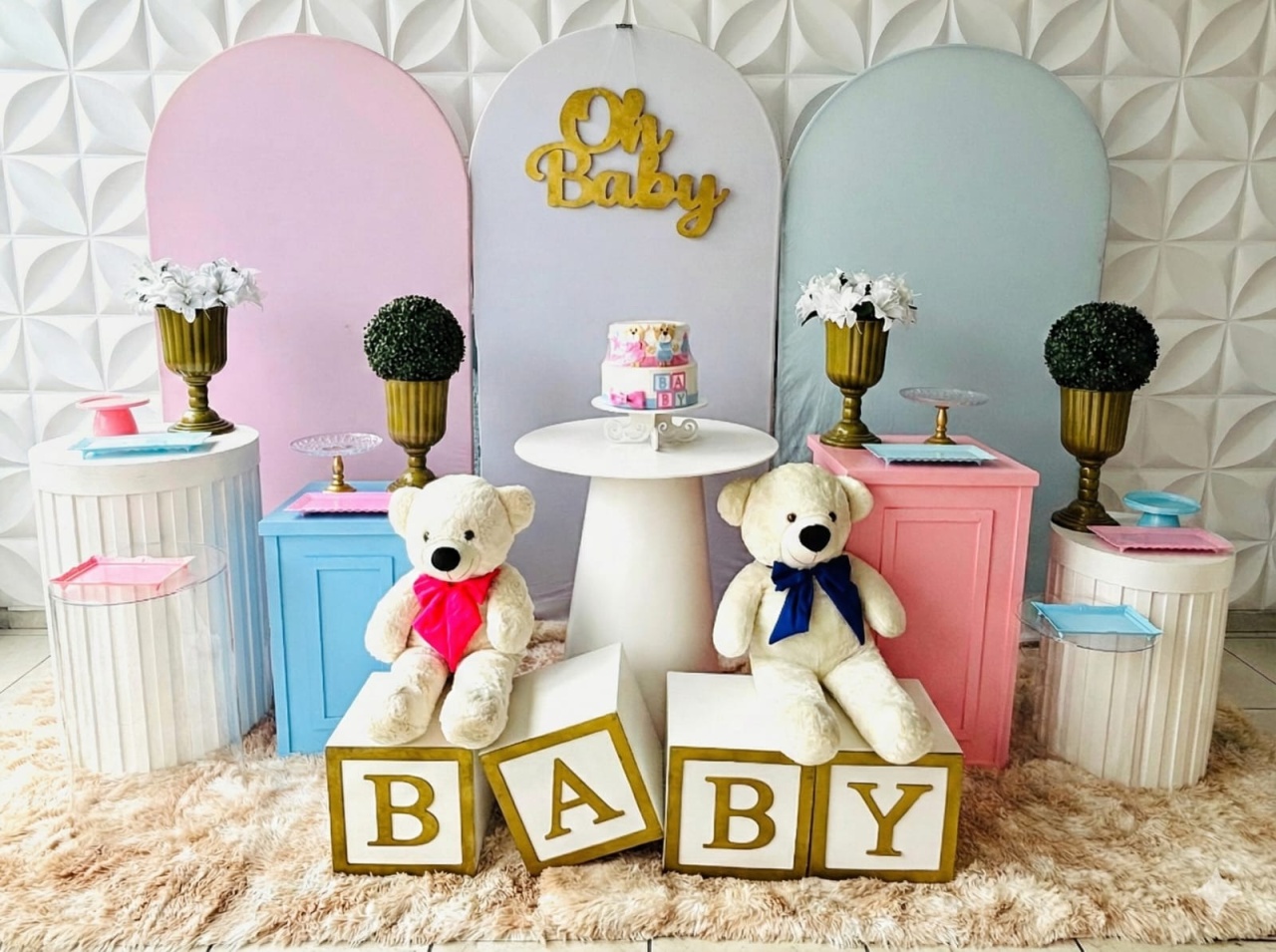 Chá Revelação Luxo - GabiSantosDecor