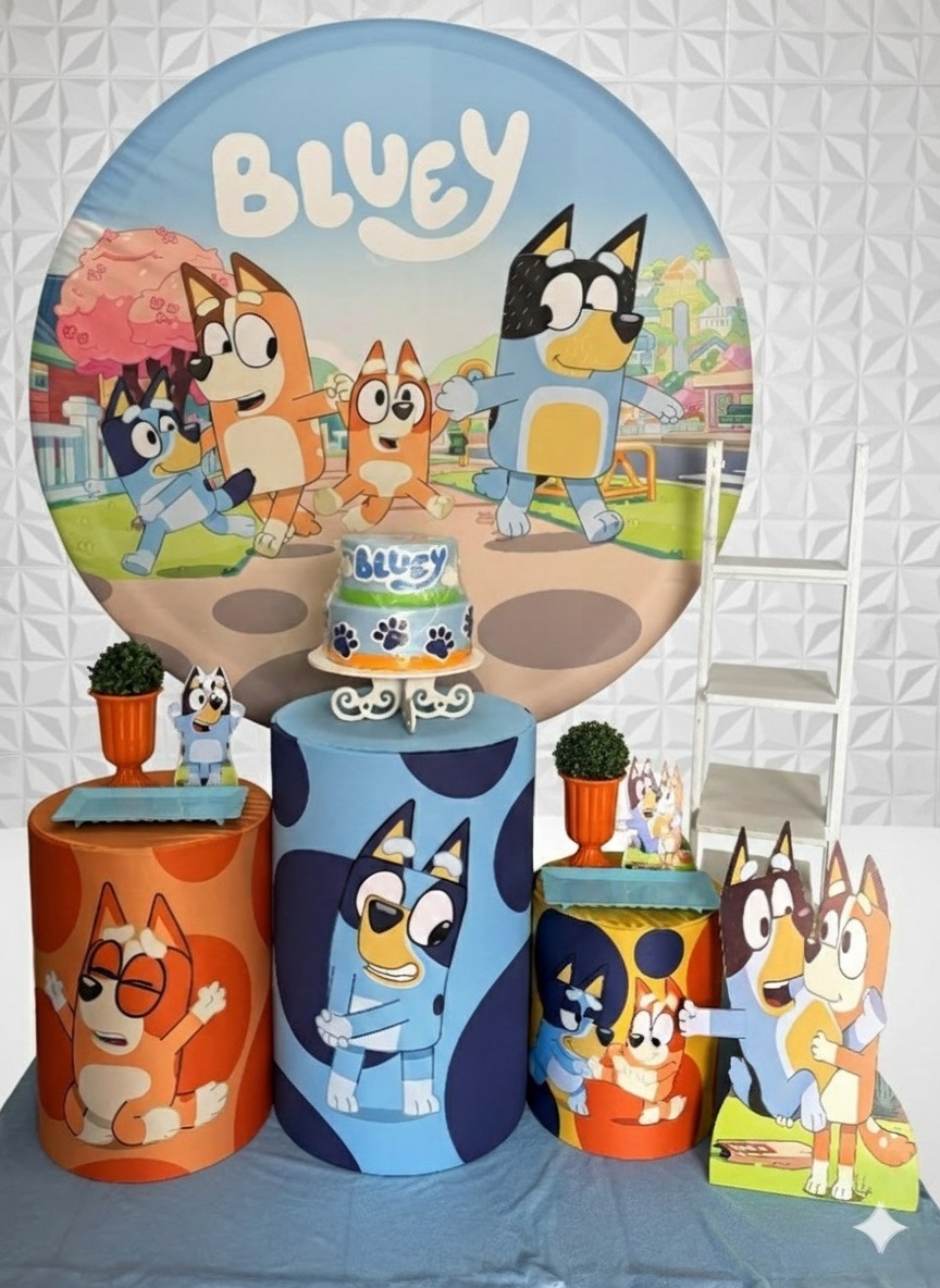 Bluey Prata  - GabiSantosDecor