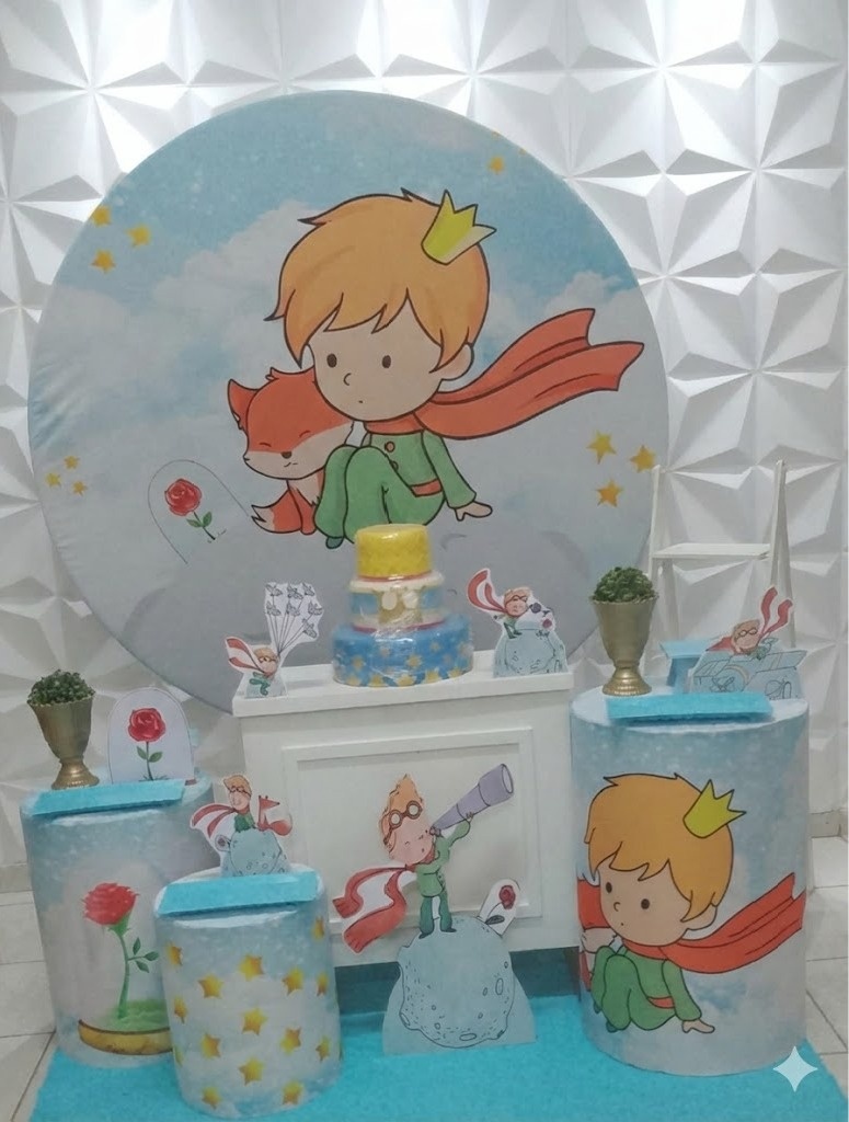 Pequeno Príncipe Loiro Ouro  - GabiSantosDecor
