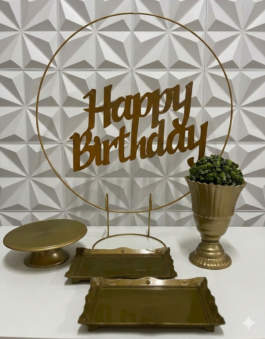 Kit Mesa Happy Birthday - GabiSantosDecor