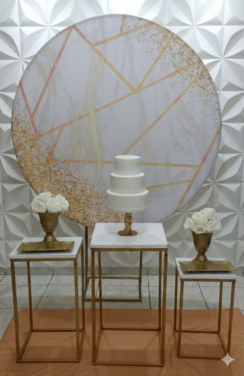 Branco Dourado Trio - GabiSantosDecor