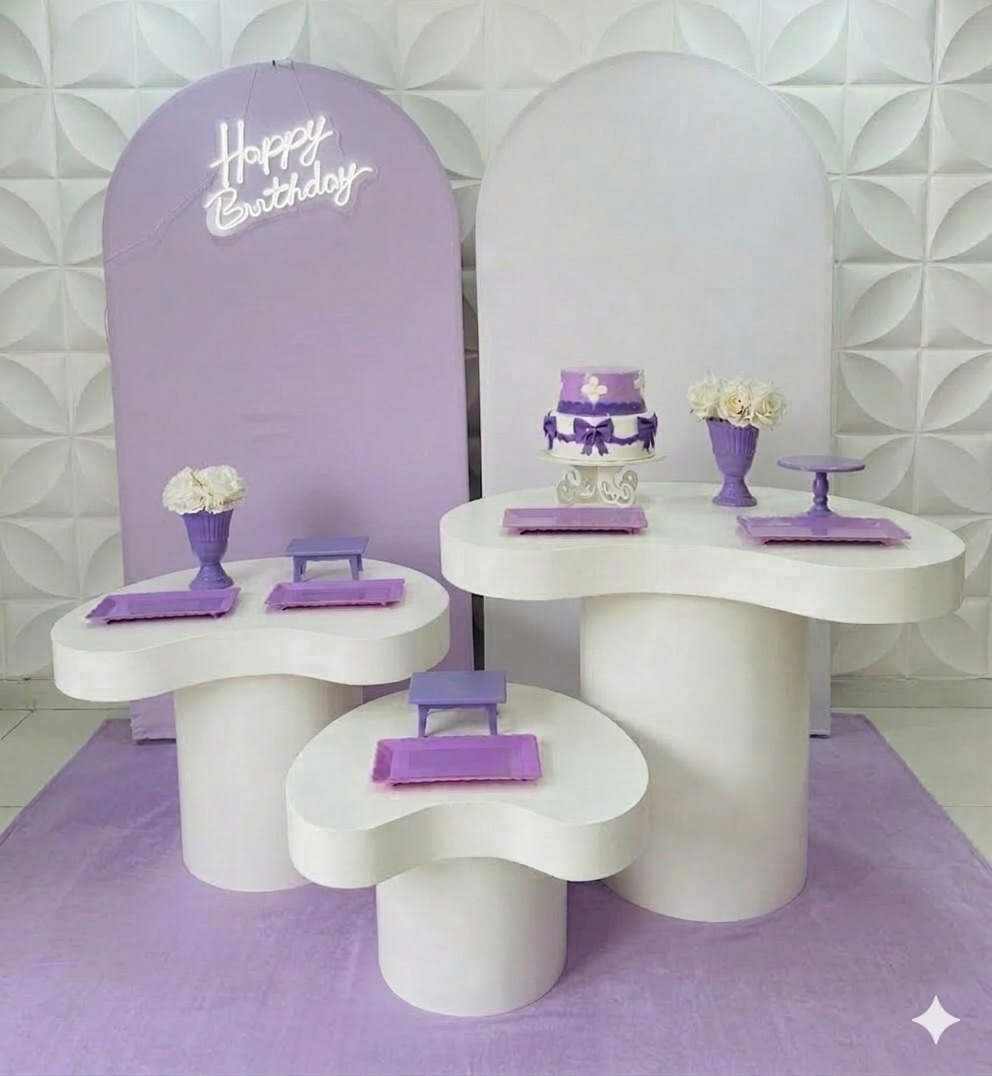 Kit Orgânico Lilás  - GabiSantosDecor