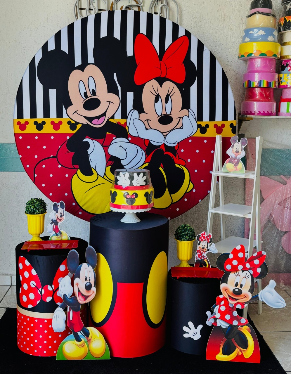 Mickey E Minnie Prata  - GabiSantosDecor