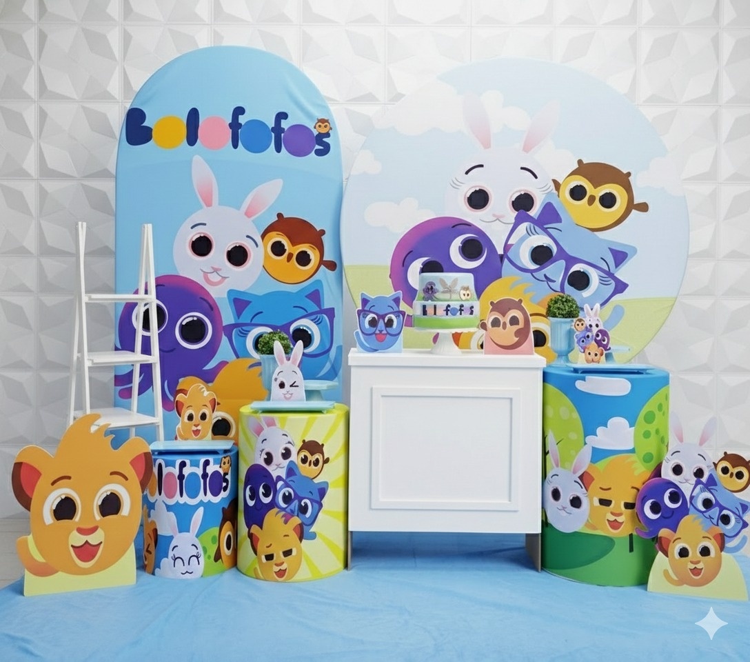Bolofofo Azul 1 Luxo  - GabiSantosDecor