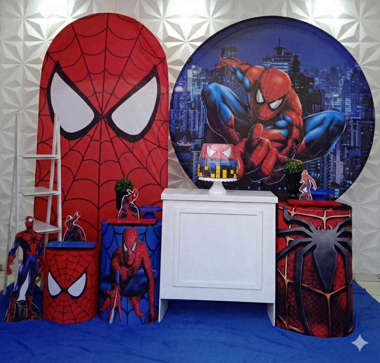 Homem Aranha Azul Luxo  - GabiSantosDecor