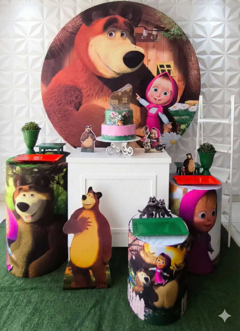 Marsha E O Urso Ouro  - GabiSantosDecor