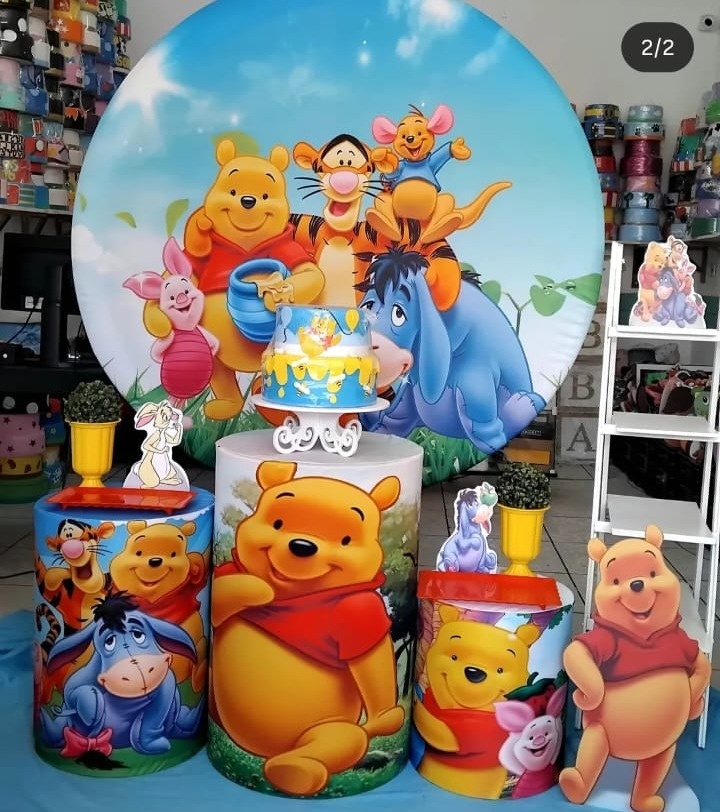 Ursinho Pooh Prata  - GabiSantosDecor