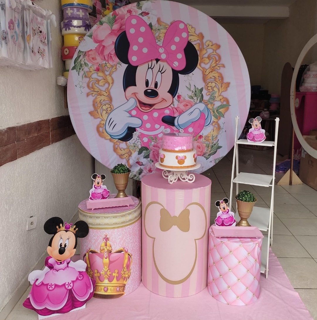 Minnie Rosa 1 Prata - GabiSantosDecor