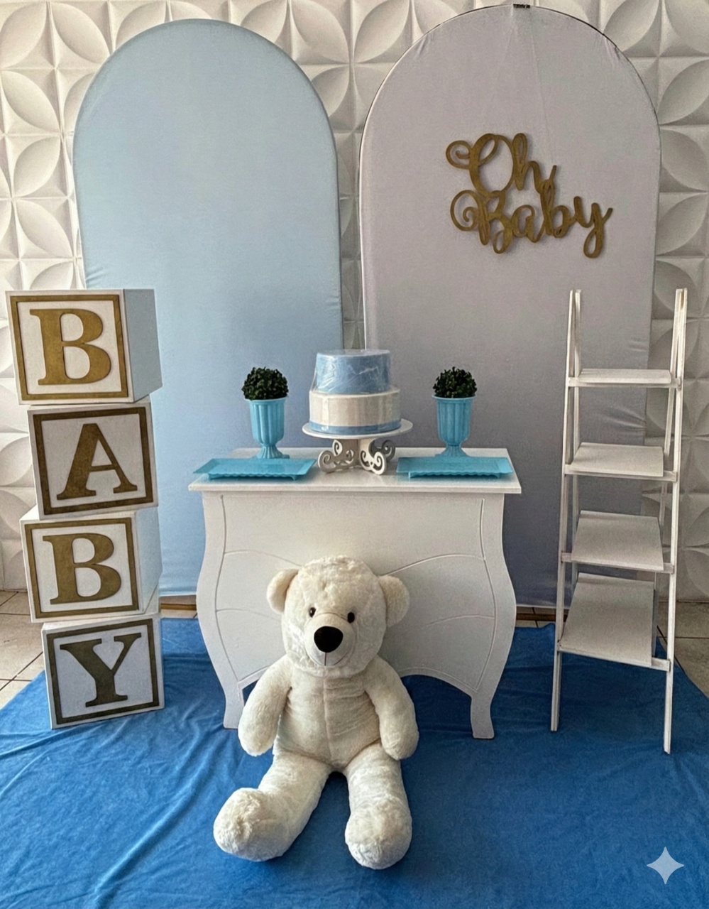 Chá de Bebê Azul - GabiSantosDecor