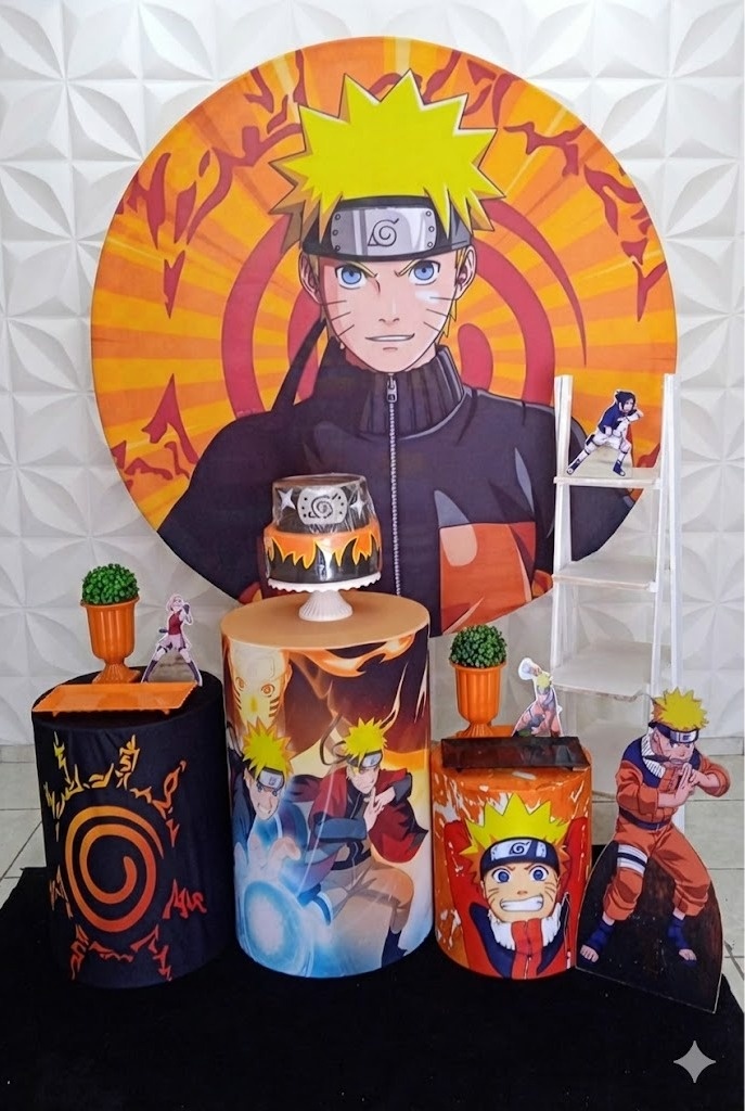 Naruto Laranja Prata  - GabiSantosDecor