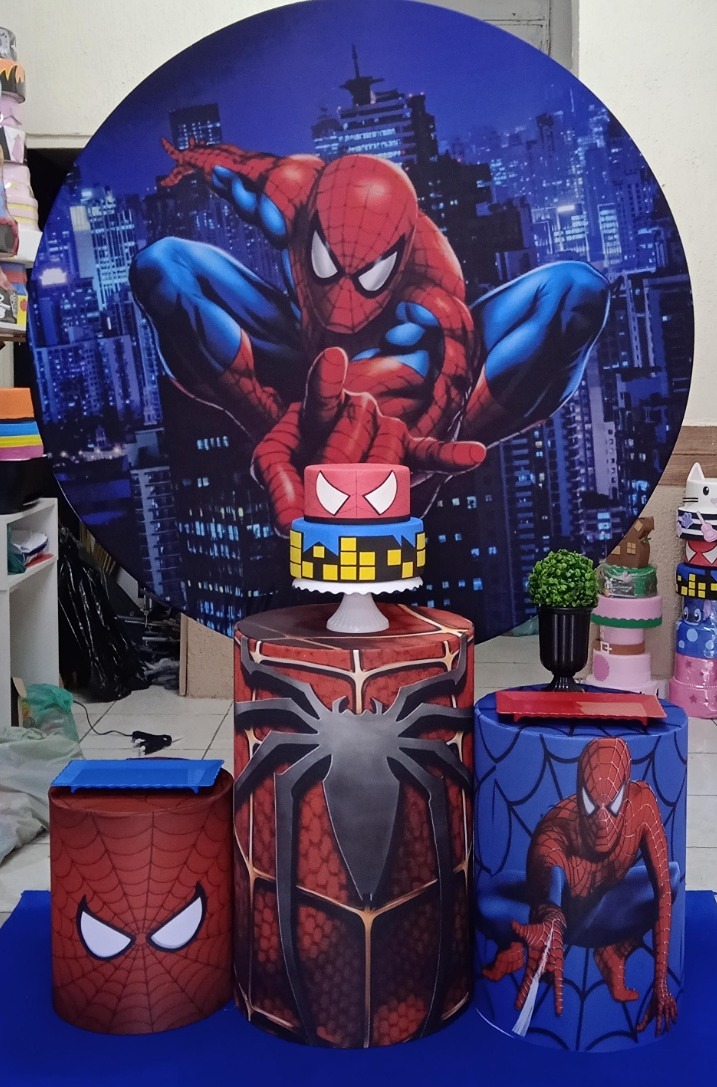 Homem Aranha Azul Bronze  - GabiSantosDecor