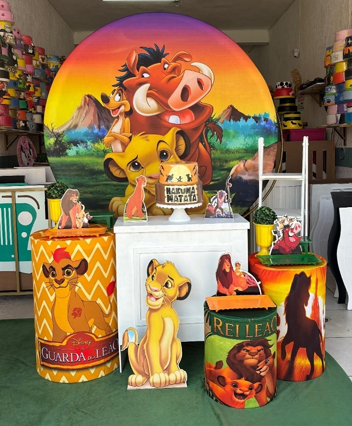 Rei Leão Ouro - GabiSantosDecor