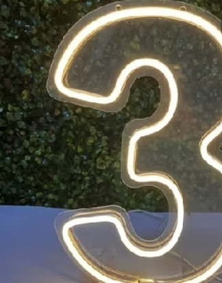 Led 3 Acrílico  - GabiSantosDecor