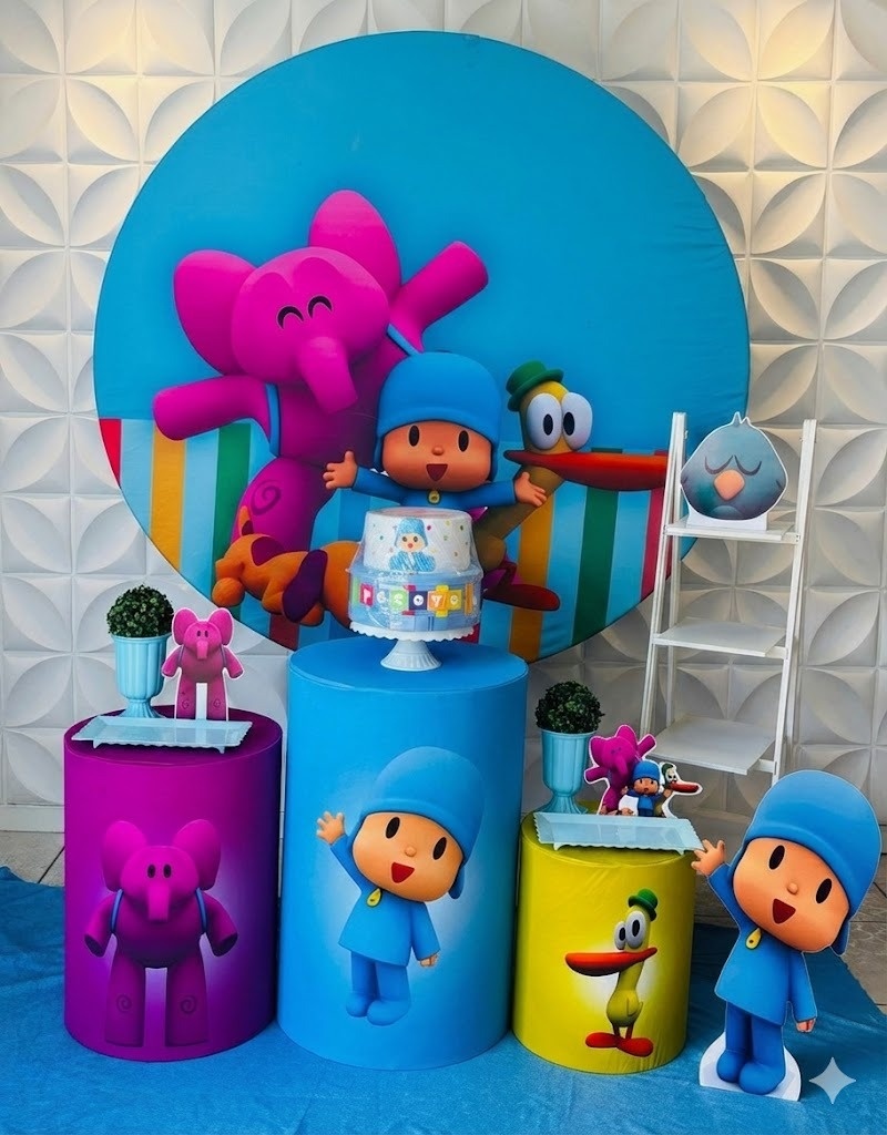 Pocoyo Azul Prata - GabiSantosDecor