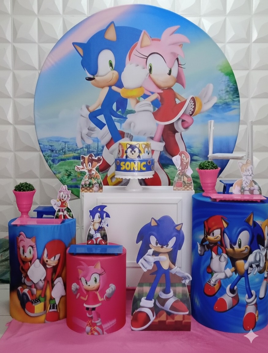 Sonic Rosa Ouro  - GabiSantosDecor
