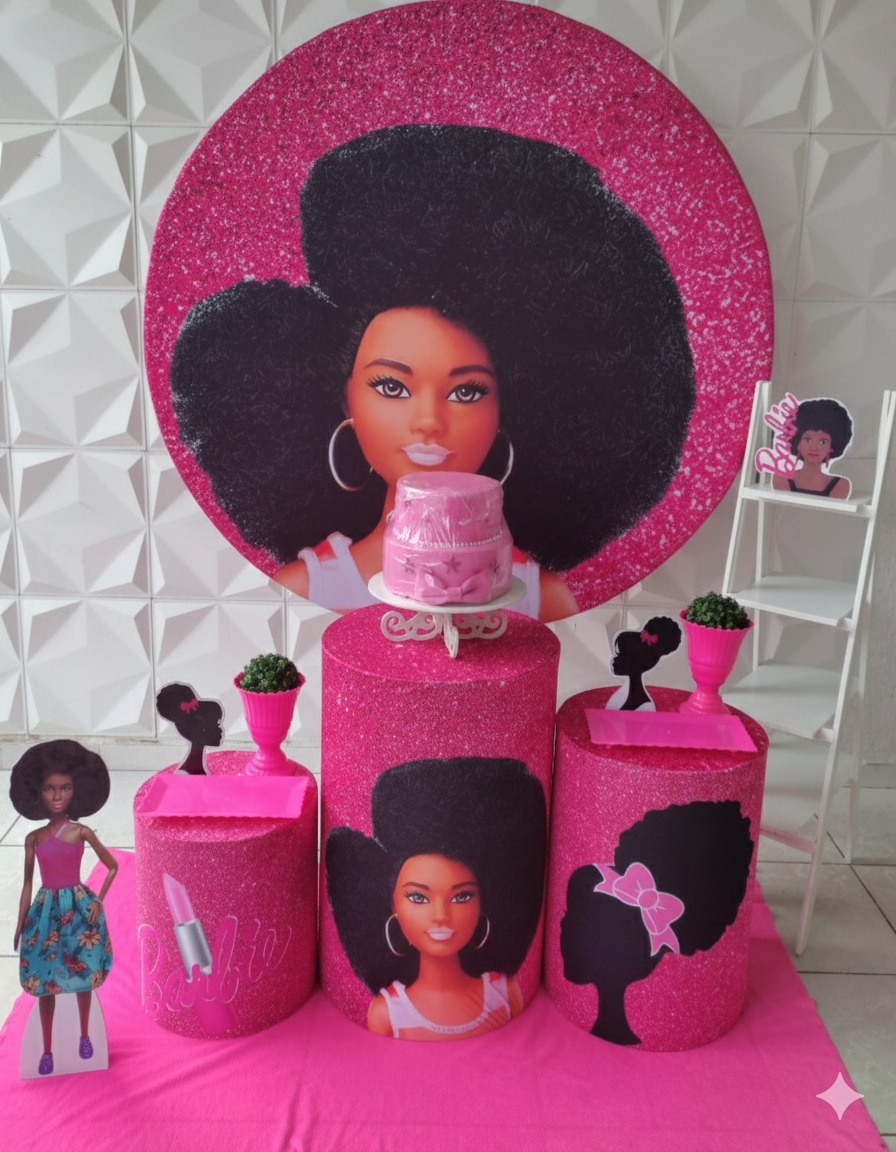 Barbie Negra Prata  - GabiSantosDecor