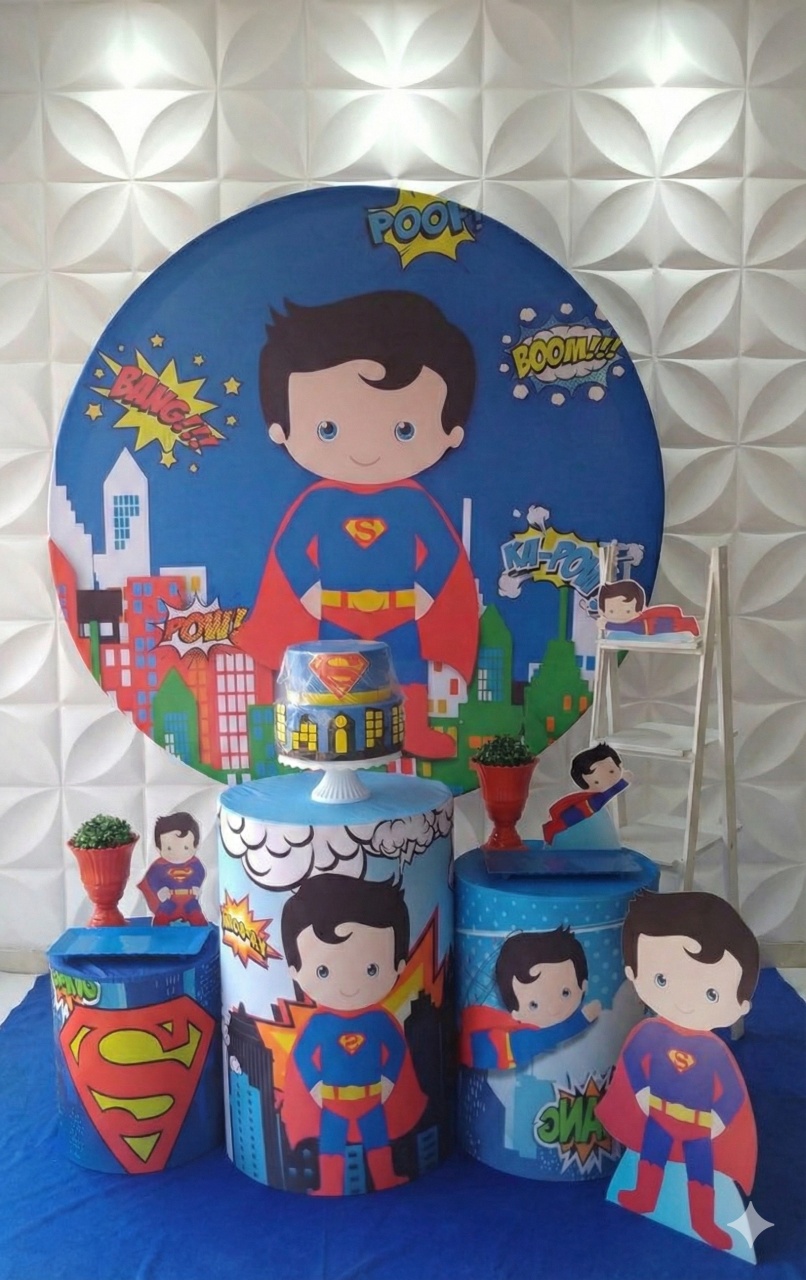Superman Cut Prata - GabiSantosDecor