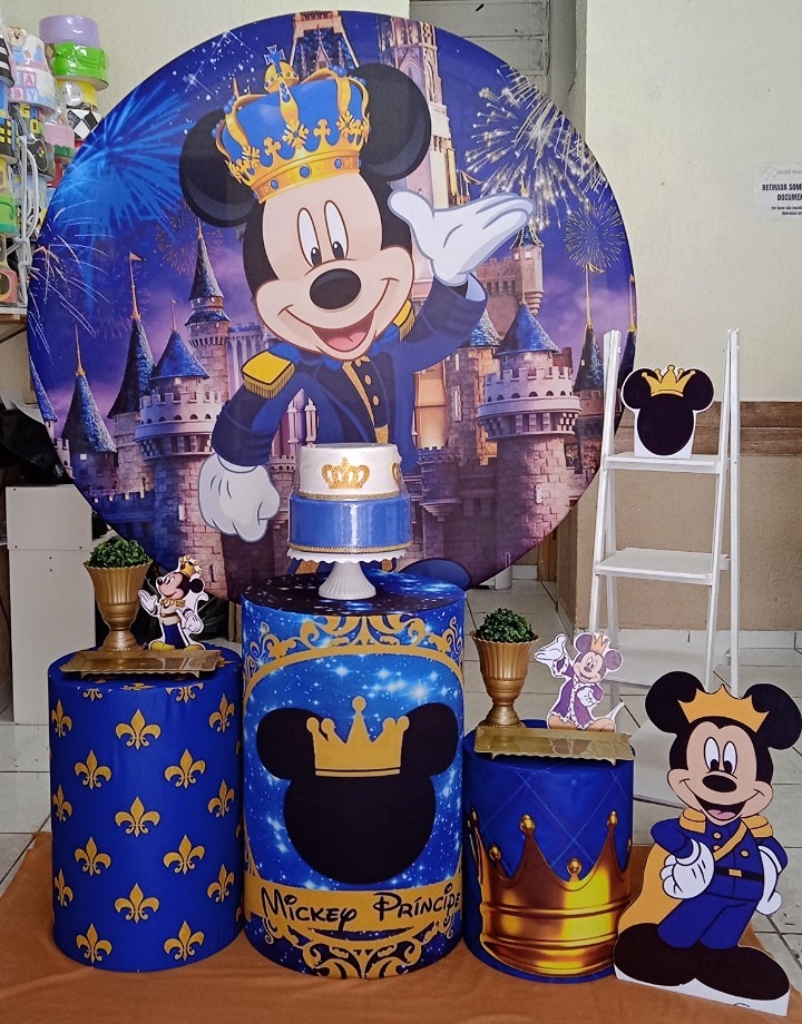 Mickey Realeza Prata  - GabiSantosDecor