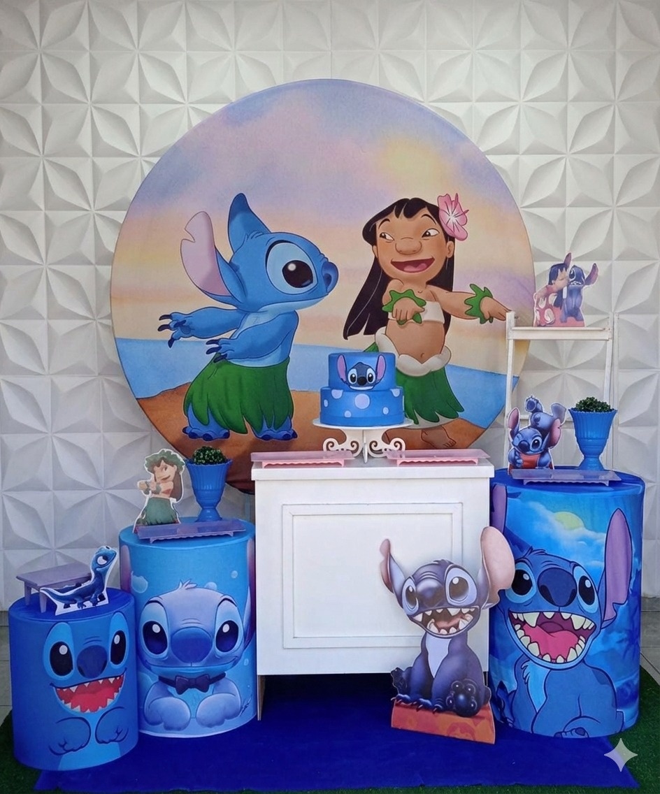 Lilo Stitch Ouro  - GabiSantosDecor