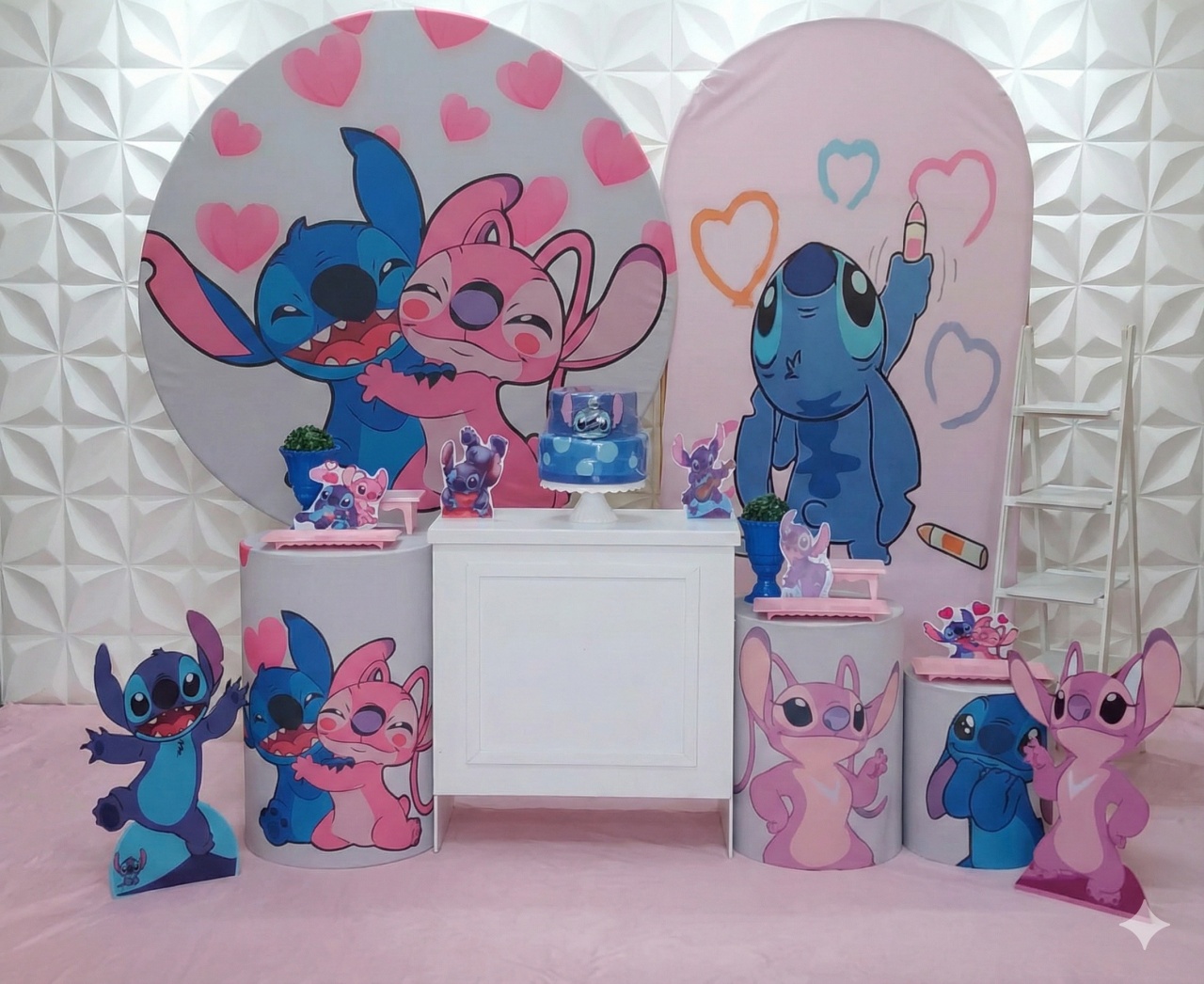 Stitch E Angel Luxo  - GabiSantosDecor