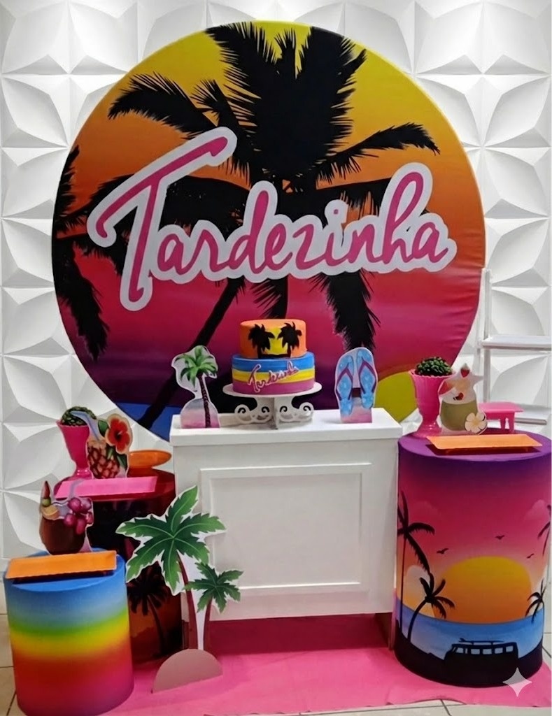 Tardezinha Rosa Ouro  - GabiSantosDecor