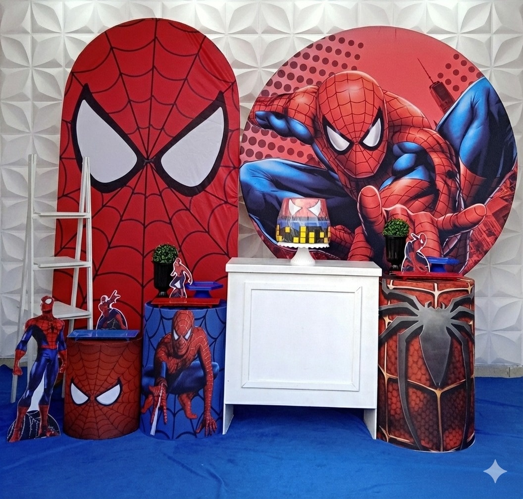 Homem Aranha Vermelho Luxo  - GabiSantosDecor